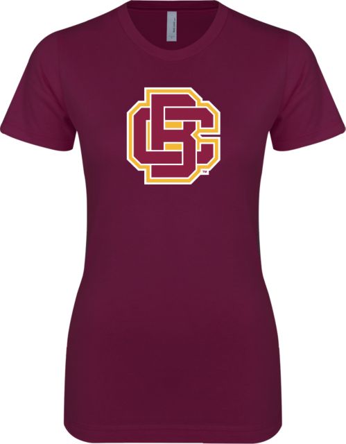 Bethune Cookman Next Level Ladies SoftStyle Junior Fitted Fuchsia Tee Primary Mark - ONLINE ONLY