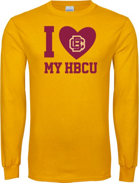 Bethune Cookman Long Sleeve T Shirt I Heart My HBCU - ONLINE ONLY