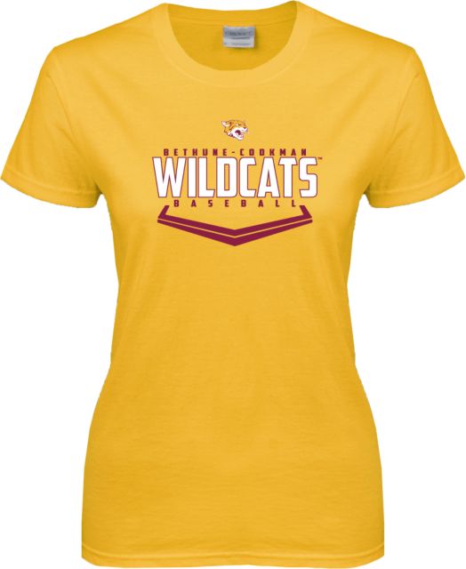 Bethune Cookman Ladies T Shirt Baseball Abstract Plate Design - ONLINE ONLY