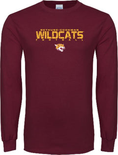 Bethune Cookman Long Sleeve T Shirt Football Yards Design - ONLINE ONLY