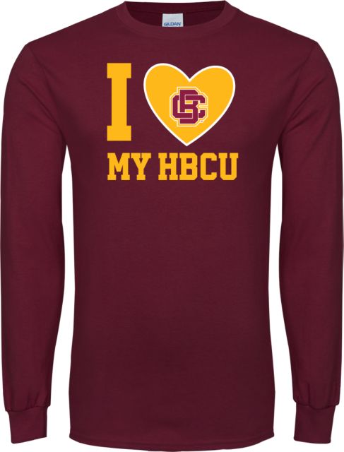 Bethune Cookman Long Sleeve T Shirt I Heart My HBCU - ONLINE ONLY