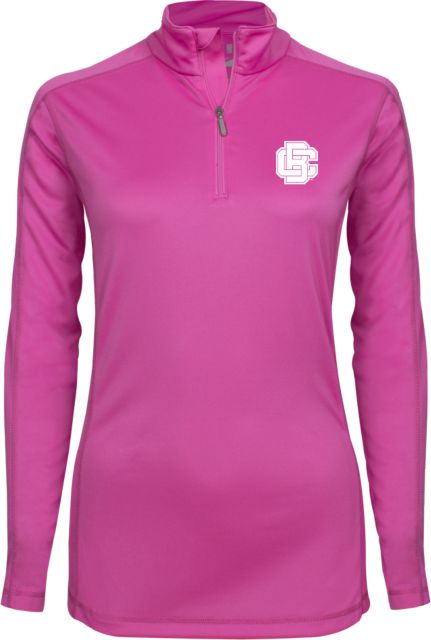Bethune Cookman Ladies Syntrel Interlock 1/4 Zip Primary Mark - ONLINE ONLY
