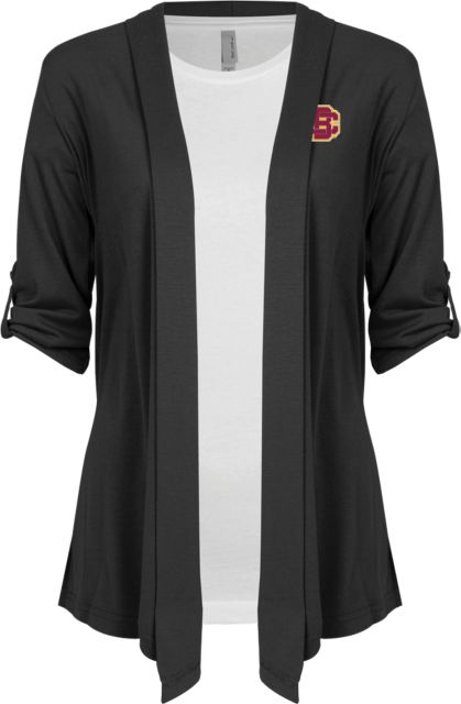 Bethune Cookman Ladies Drape Front Cardigan Primary Mark - ONLINE ONLY
