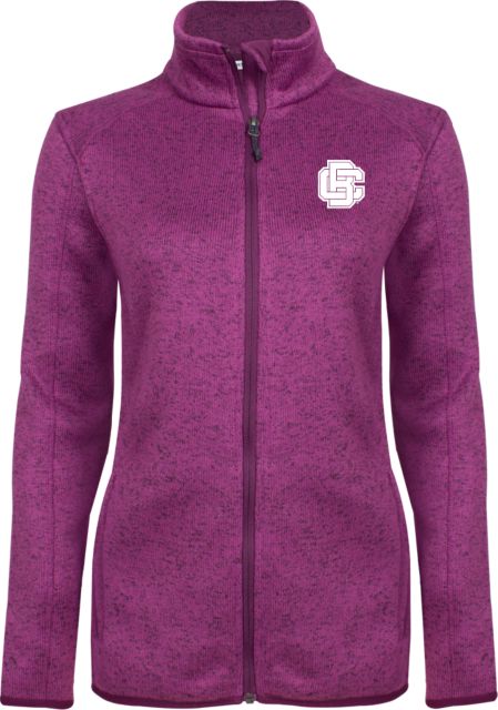 Bethune Cookman Heather Ladies Fleece Jacket Primary Mark - ONLINE ONLY