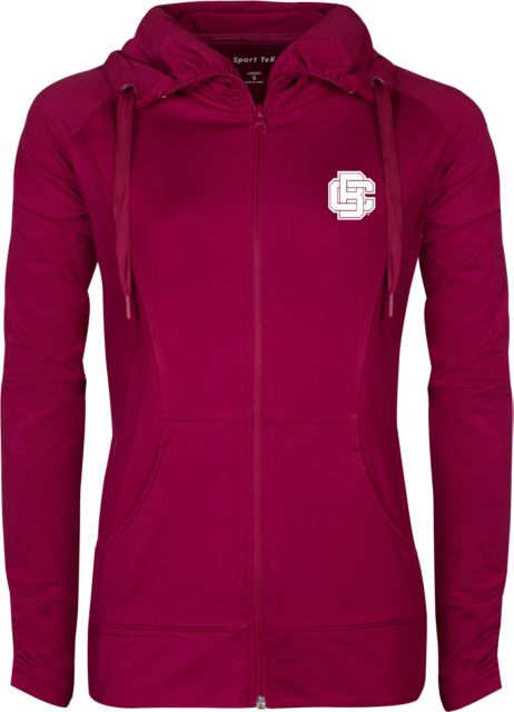Bethune Cookman Ladies Sport Wick Stretch Full Zip Jacket Primary Mark - ONLINE ONLY